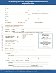 Click to download the UTA 2010 APSI registration page.
