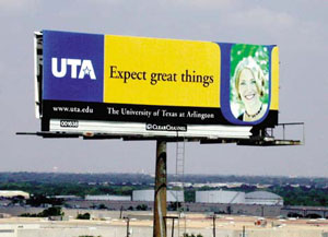 UTA billboard