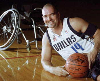 former UTA wheelchair basketball star Paul Schulte