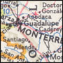 map of Monterrey, Mexico