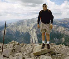 Keith McDowell atop Mount Princeton in Colorado