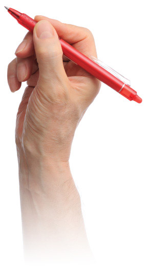 Handing holding pen