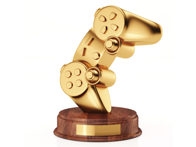Game controller trophy