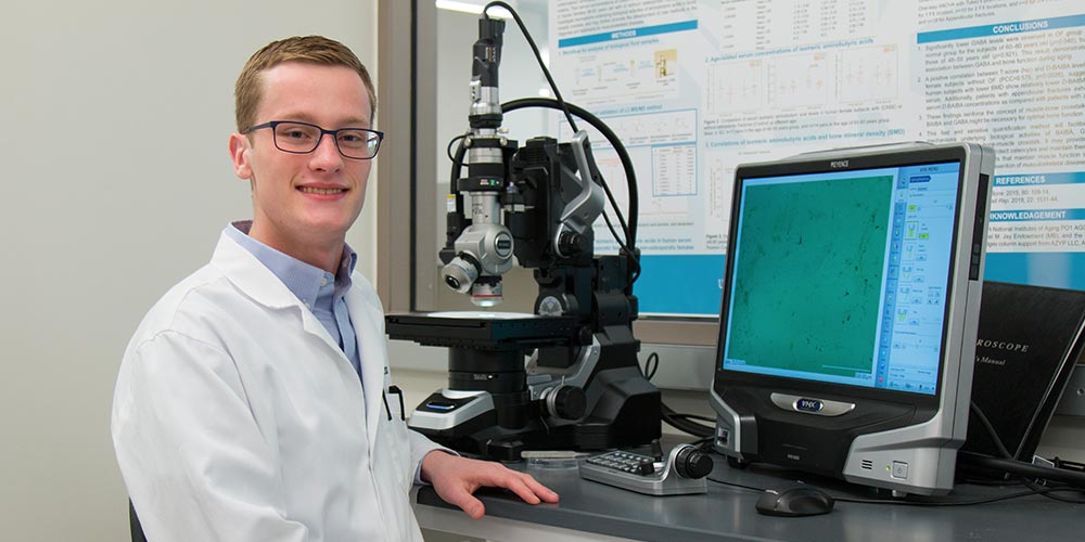 Matthew Fiedler, sophomore exercise science student at The University of Texas at Arlington 