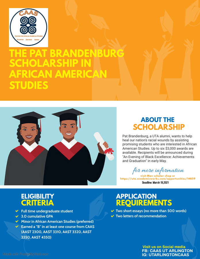 Pat Brandenburg Scholarship - Apply Mav ScholarShop
