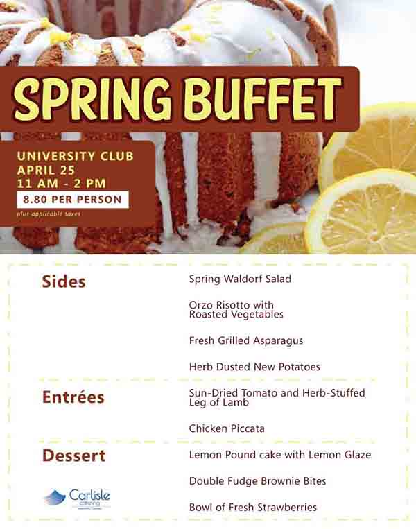 Spring buffet