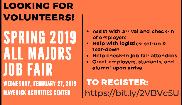 volunteer for job fair