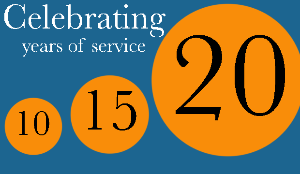 10-15-20 years service