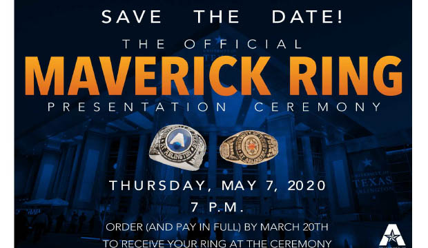 Save the Date for Maverick Ring Ceremony, May 7.