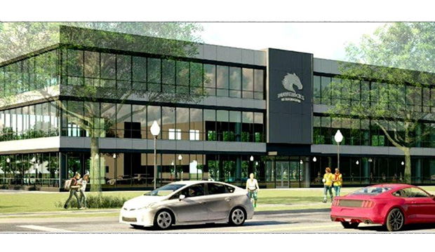 drawing of proposed Administrative and Faculty Support Services building