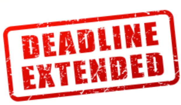 Deadline extended