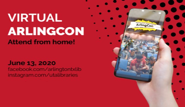 Virtual ArlingCon: Attend from Home. Saturday, June 13