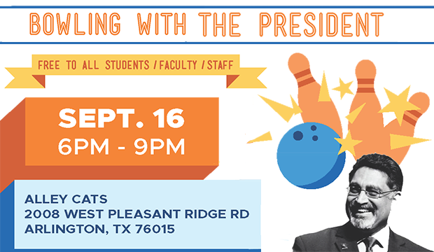 Bowling with the President is Monday, Sept. 16