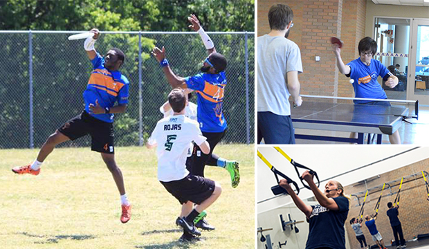 Students participating in various sports through UTA's Sports Clubs program.