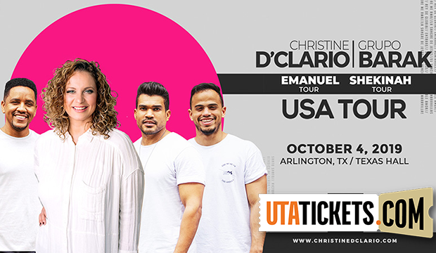 Christine D'Clario and Group Barak perform Oct. 4, 2019, at Texas Hall