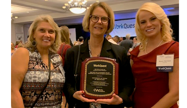 WorkQuest honored UTA for hiring temporary employees with disabilities.