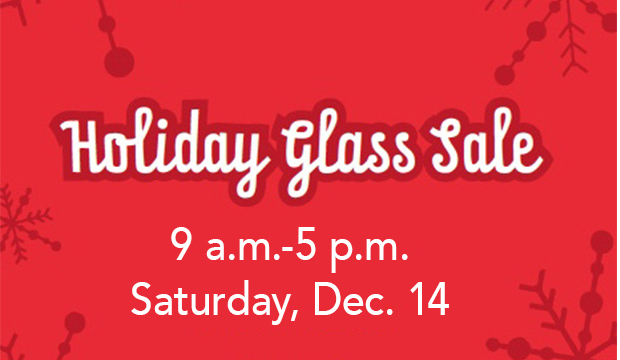 Holiday Glass Sale is 9 a.m.-5 p.m. Saturday, Dec. 14, at the Studio Arts Center.
