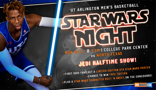 UTA men's basketball vs. UNT for Jedi Night