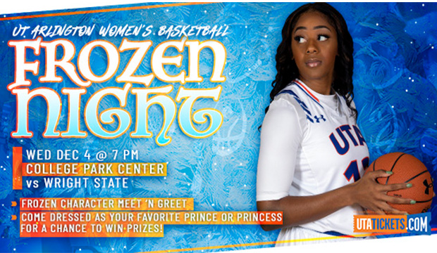 Lady Mavs basketball vs. Wright State for Frozen Night