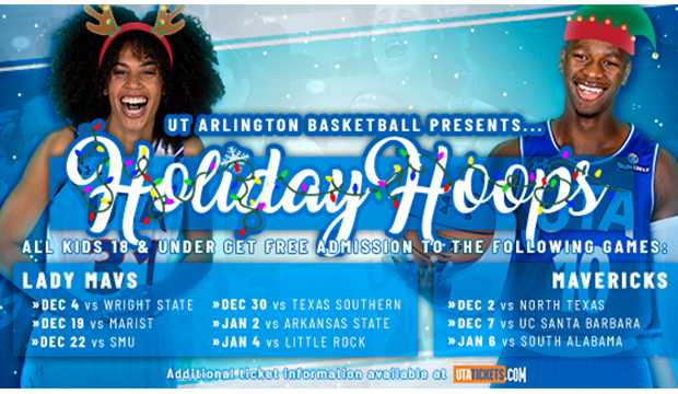 Holiday Hoops offers free admission for kids 18 and younger at December games.