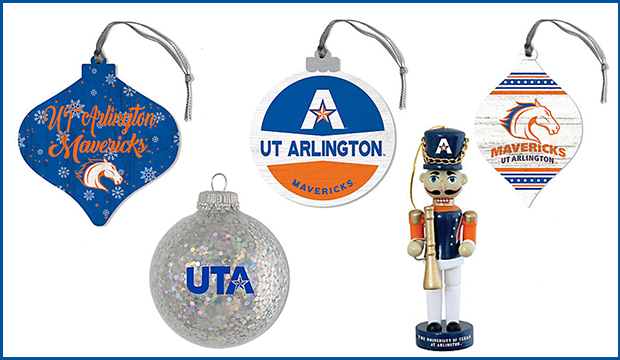 UTA holiday ornaments