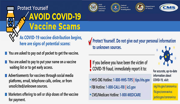 Avoid COVID-19 Vaccine Scams