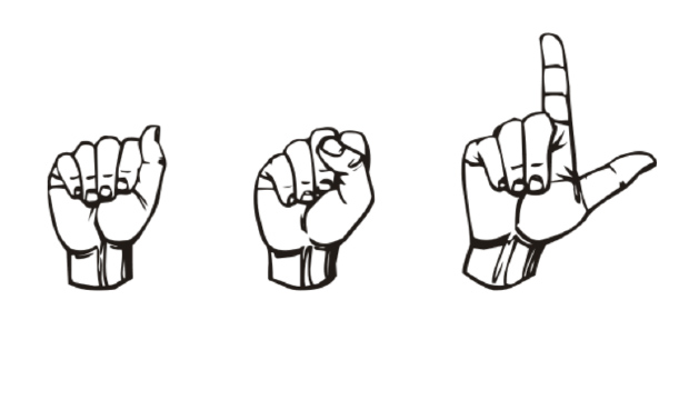 Hands making signs for "American Sign Language"