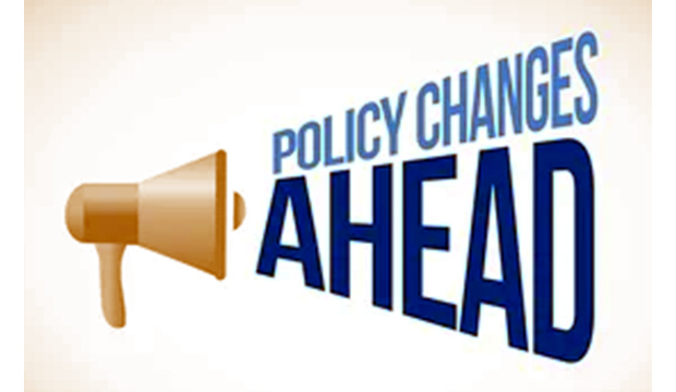 Policy changes ahead