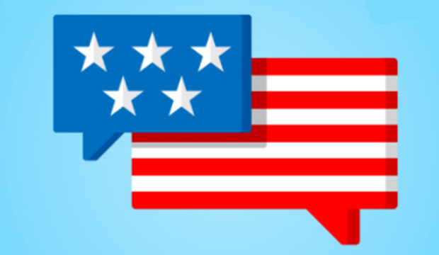 Quote boxes that look like the U.S. flag.