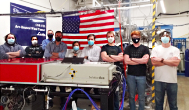 A team from the Aerodynamic Research Center (ARC) at The University of Texas at Arlington has pioneered two cutting-edge measurement techniques in its state-of-the-art arc-jet plasma wind tunnel.text