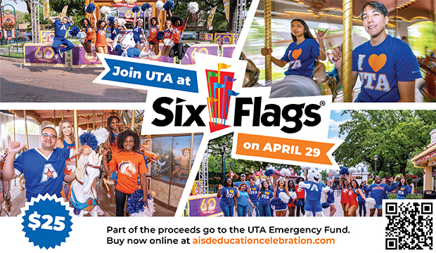 Join UTA at Six Flags on April 29.