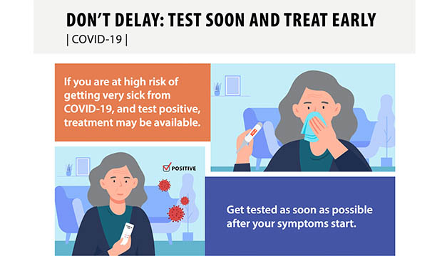 Don't Delay: Test soon and treat early for COVID-19