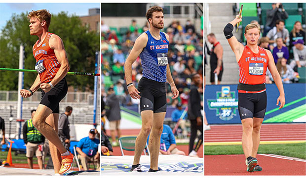 Three track and field athletes on the All-American Teams.