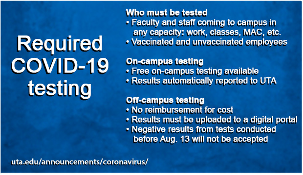 Required COVID-19 testing.