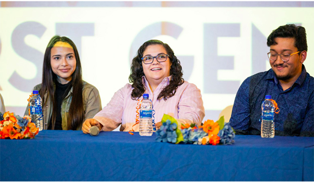 Three members of the First-Generation Students discussion panel.