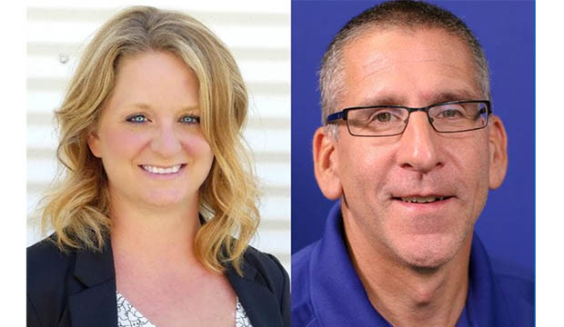 Rachel Skow (left) and Paul Fadel