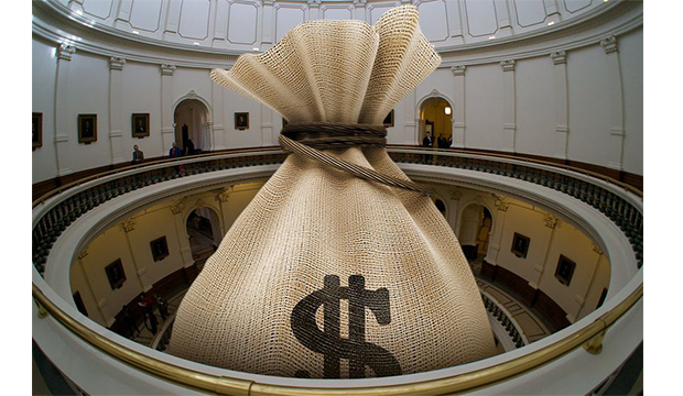 texas capital-money bag