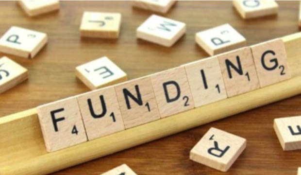"Funding" spelled out in Scrabble letters.