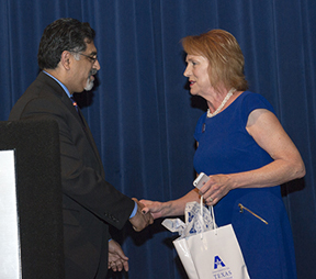 President Vistasp Karbhari and Diane Patrick
