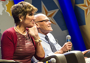 Mary Matalin, left, and James Carville