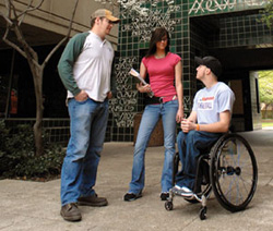 students with wheelchair