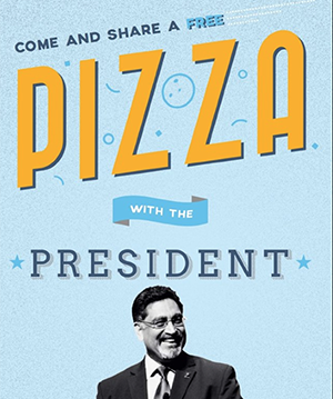 Pizza with President