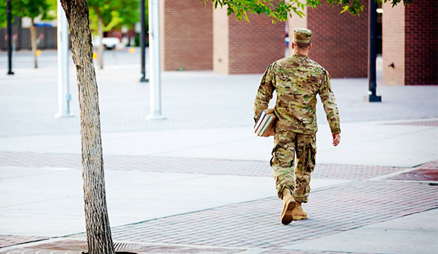 veteran on campus