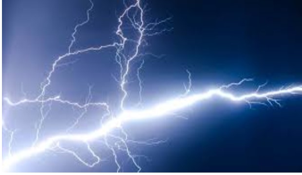 light beam like lightning