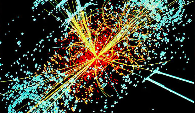 Atomic particle collision
