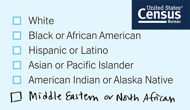 Middle Easter or North African added to U.S. Census race choices.