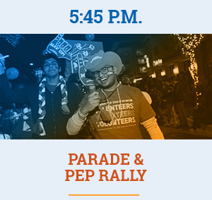 5:45pm - Parade and Pep Rally