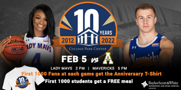 College Park Center 10th anniversary promotions for fans and students