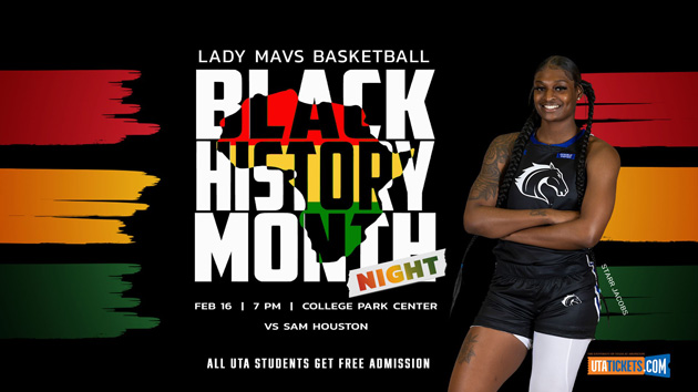 Lady Mavs Basketball, Black History Month Night