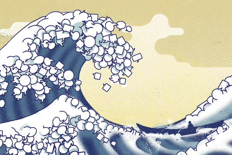 illustration of ocean wave 